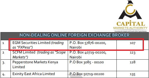 EGM Securities is CMA Regulated